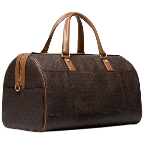 Michael Kors Bedford Travel X-Large Weekender Duffle Bag Brown/Acorn NEW SEALED - Picture 2 of 10